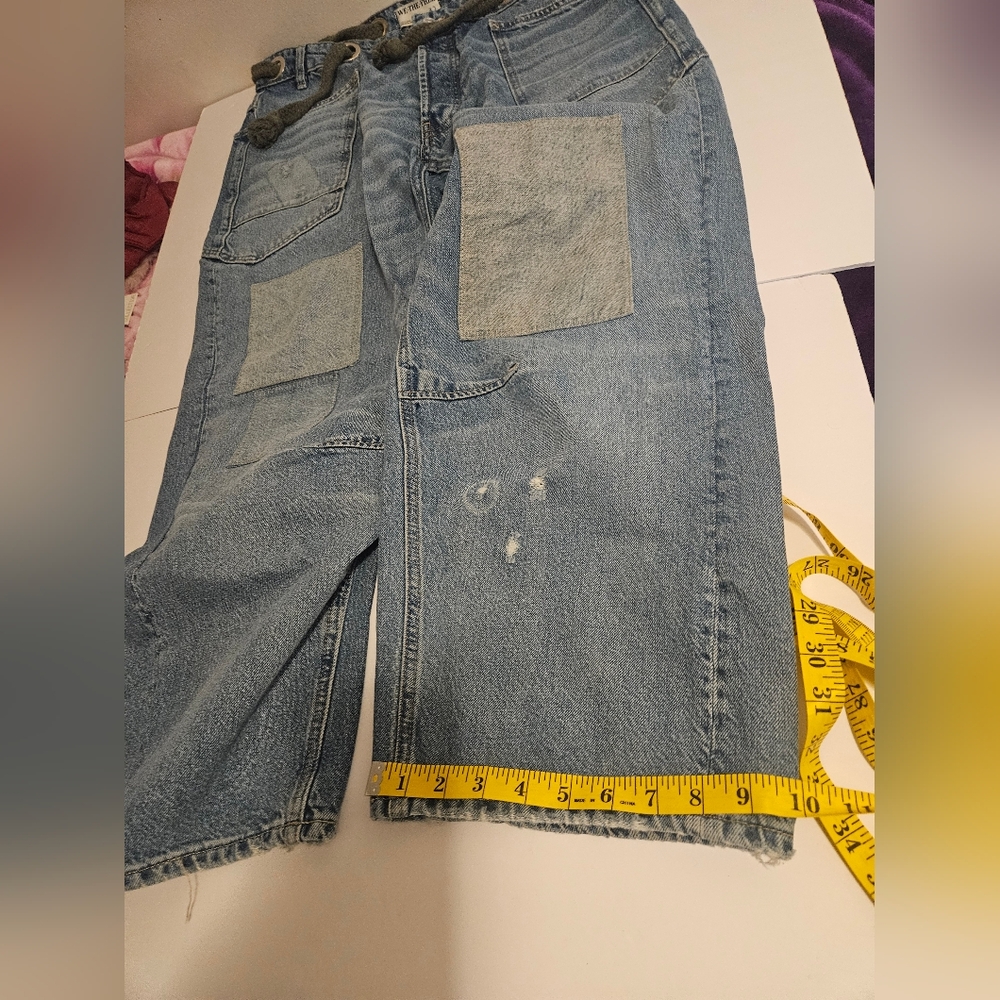 Free People-  We the Free Women's Moxie Barrel Jeans 32 Blue - Picture 14 of 14